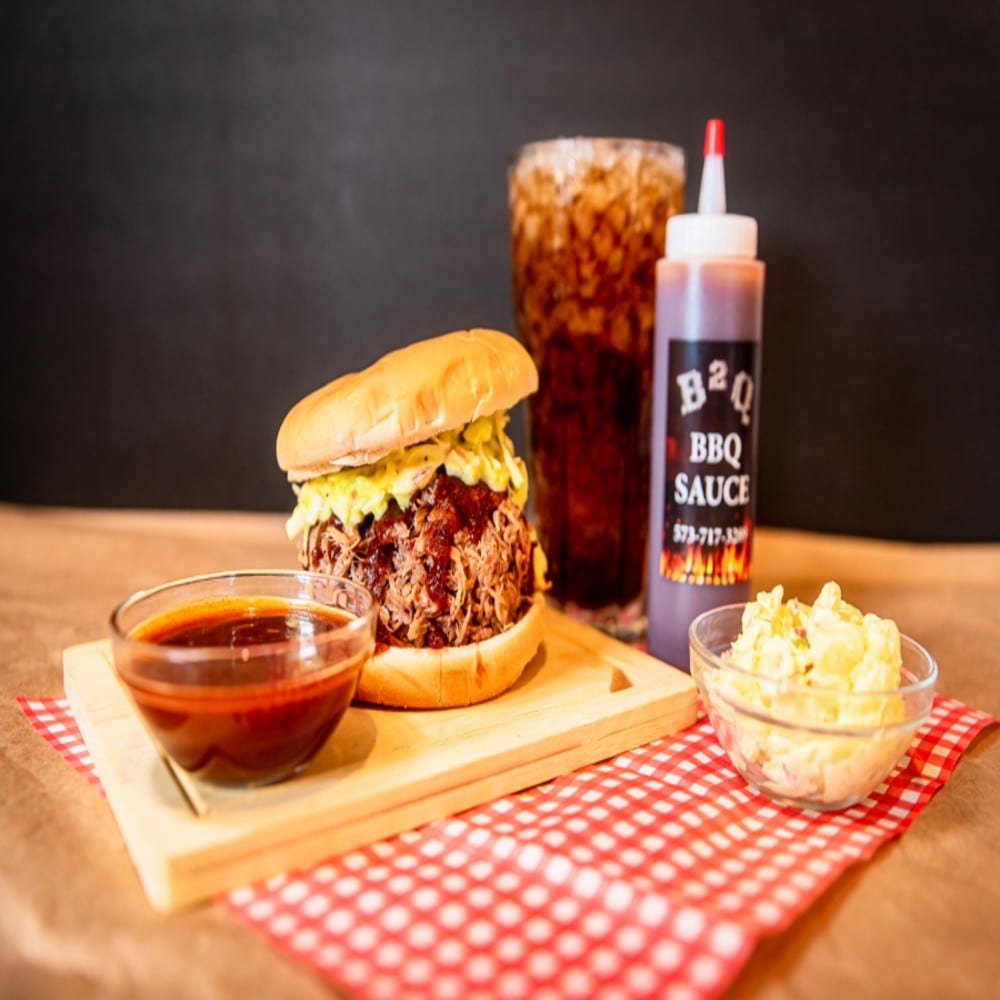 Regular or Jumbo Pulled Pork Sandwich Combo.